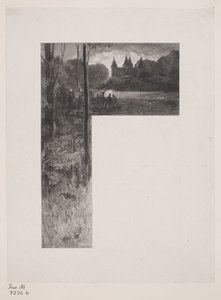 Dán: Illusztráció Christian Winther számára, "A szarvas repülése". alkotó: Henrik Bornemann