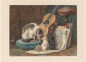 A Zenészek A Harmonisták alkotó: Henriëtte Ronner