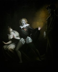 Gertrud, Hamlet és az Atya szelleme alkotó: Henry (1741-1825) (after) Fuseli