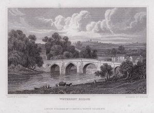 Wetherby híd (metszet) alkotó: Henry (after) Gastineau