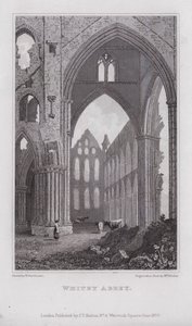 Whitby Abbey (metszet) alkotó: Henry (after) Gastineau