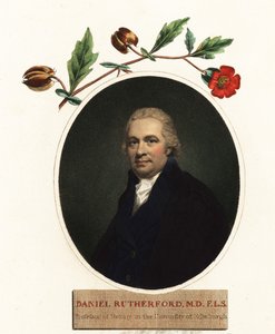 Daniel Rutherford botanikus portréja.1805 (metszet) alkotó: Henry (after) Raeburn