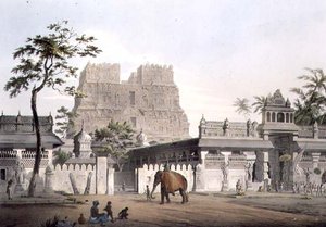 Pagoda Ramisseramban, IX. tábla, J. Bluck metszet (fl.1791-1831) 1809 (metszet)