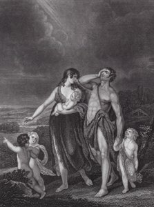 Káin távozása, Teremtés könyve, 4. fejezet, 16. v. (metszet)