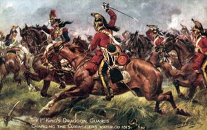 1. (Kings) dragonyos gárda, Waterloo-i csata, 1815. június 18.