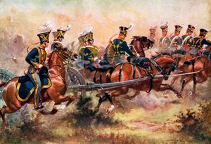 „Royal Horse Artillery, c1832”, c1920. alkotó: Henry A Payne