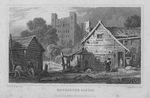 Rochester kastély, Kent (metszet) alkotó: Henry Adlard