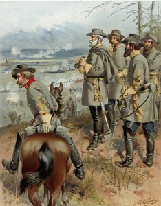 Robert tábornok. E. Lee Fredericksburgban, 1862. december 13., pub. 1900 alkotó: Henry Alexander Ogden
