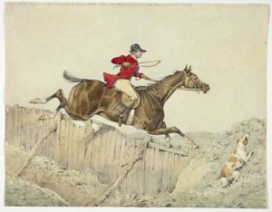 Rózsaszín bevonatú lovas alkotó: Henry Alken