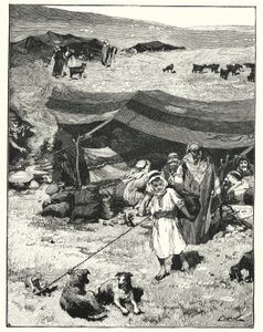 Beduin tábor (litho) alkotó: Henry Andrew Harper