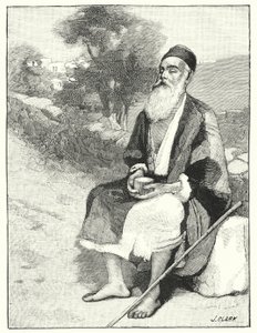Egy vak koldus Jeruzsálem közelében (litho) alkotó: Henry Andrew Harper