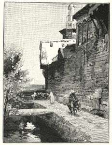 Damaszkusz városfala (litho)