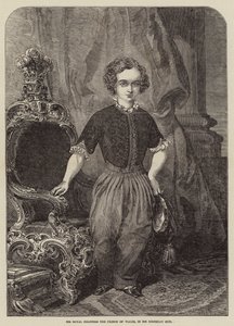 Ő Királyi Fensége, a walesi herceg, születésnapi öltönyében alkotó: Henry Anelay