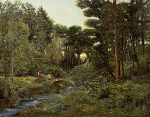 Erdős táj (olaj, vászon) alkotó: Henry Arthur Bonnefoy