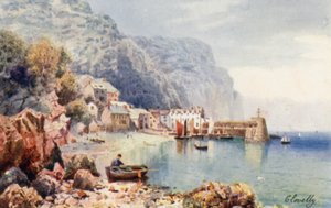 Clovelly (színes litográfia)