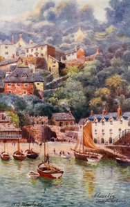 The Harbour, Clovelly (színes litográfia)
