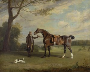 Earl of Shrewsbury vőlegénye, aki egy vadászt tart, 1800 körül (olaj, vászon)