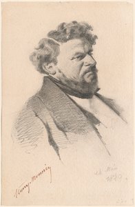 Egy férfi portréja alkotó: Henry Bonaventure Monnier