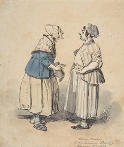 A két pletyka Les Deux Gossips, 1832.