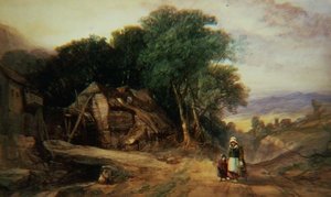 Dartmoor határain, 1840 körül (akvarell papíron)