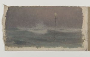 Kereszt és hullám, Bretagne, 1905 körül (olaj, vászon)