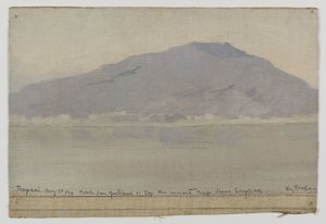 Trapani, Monte San Giuliano (Szicília), 1899-ben (olaj, vászon)