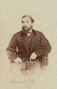 Samuel Ely carte-de-visite portréja, 1862-1869. alkotó: Henry C. Phillips