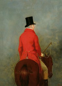 Thomas Cholmondeley, az első Lord Delamere portréja a Hunter: Egy tanulmány a „The Cheshire Hunt at Tatton Park” című könyvéhez.