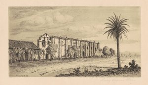 Mission San Gabriel Arcangel, 1883.