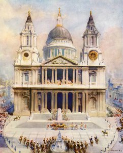 Szent Pál-székesegyház, London, az ima és a hálaadás helyszíne V. György király ezüstjubileumán