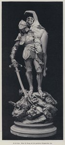 Szent György és a megmentett leány (metszet)