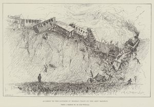 Baleset az orosz császár vonattal az azovi vasúton alkotó: Henry Charles Seppings Wright