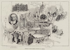 A Gamble Institute megnyitása, St Helens alkotó: Henry Charles Seppings Wright