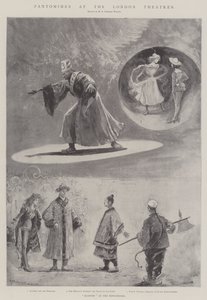 Pantomim a londoni színházakban (litho) alkotó: Henry Charles Seppings Wright