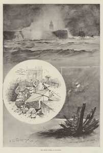 A legutóbbi vihar Holyheadnél alkotó: Henry Charles Seppings Wright