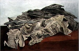 Egy iratcsomag rajza a régi irattárban alkotó: Henry Cole