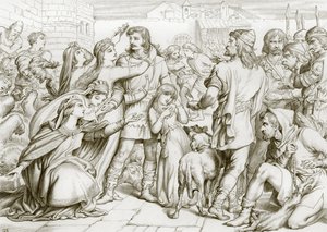 Hogyan ölte meg Hereward a medvét (metszet)