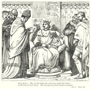 V. Henrik király (metszet) alkotó: Henry Courtney (after) Selous