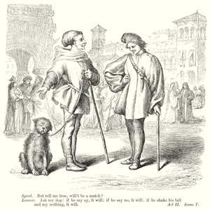 A veronai két úr (metszet) alkotó: Henry Courtney (after) Selous