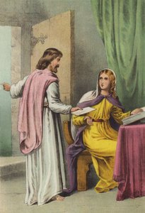 Christiana megkapja az üzenetet (chromolitho)