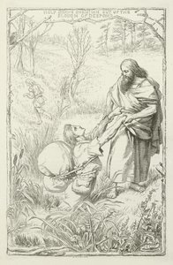 Illusztráció: John Bunyan A zarándok haladásához alkotó: Henry Courtney Selous