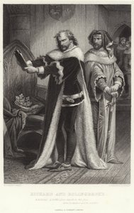 Richard és Bolingbroke, II. Richárd király, IV. felvonás, I. jelenet alkotó: Henry Courtney Selous
