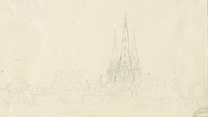 Lichfield katedrális – East View: ceruzarajz, nd [?XIX. század]