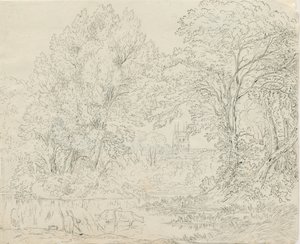 Tamworth – Vidéki nézet: toll- és tusrajz, nd [1788-1855]
