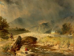 Viharos időjárás Ambleside közelében, Cumbria, 1846 alkotó: Henry Dawson