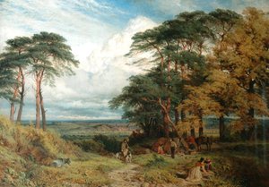 A cigányok tábora és Nottingham Wilford Hillből, 1853