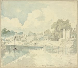 Hampton Court kilátás a kerti ülésről alkotó: Henry Edridge