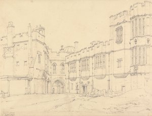 Erzsébet királynő galériája és Fekete herceg kapuja, Windsor alkotó: Henry Edridge