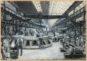 Öböl Sir Joseph Whitworth és társai szerelőműhelyében alkotó: Henry Edward Tidmarsh