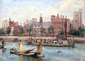 Lambeth-palota a hídról alkotó: Henry Edward Tidmarsh
